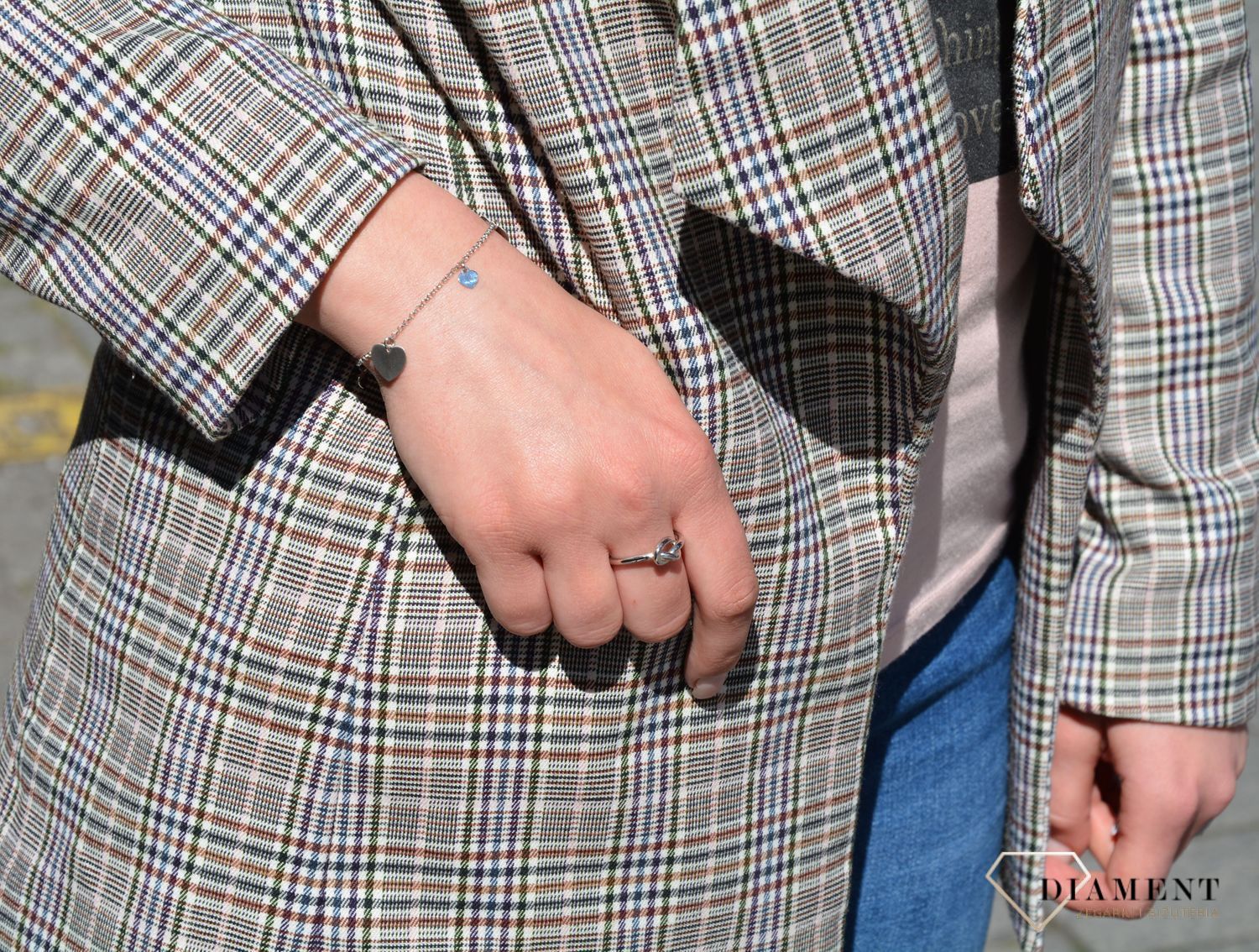 Bransoletka srebrna serduszka Dall'Acqua  B RM 21299.jpg